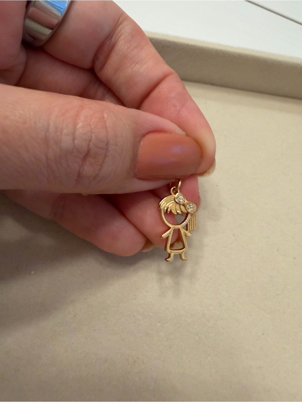 18K Gold Plated Girl Pendant | Daughter Necklace Charm | New